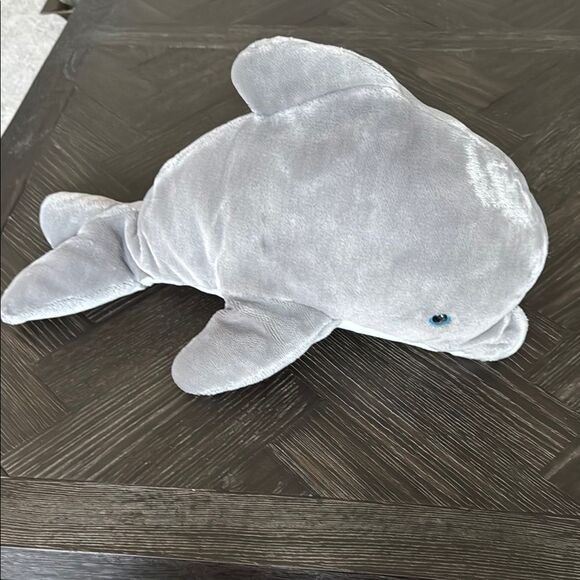 Plush Dolphin, kids toys, birthday gift, grey, white, neutral, animal, gifts - Picture 1 of 4